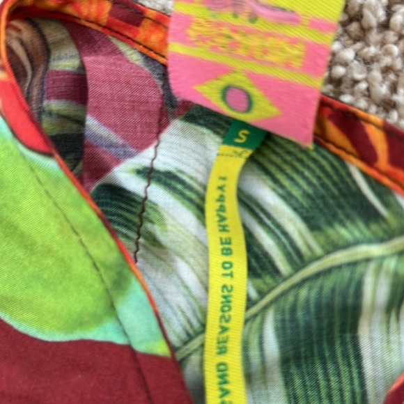 FARM Size S Mackaw leaves tropical halter backless long dress - Picture 7 of 11